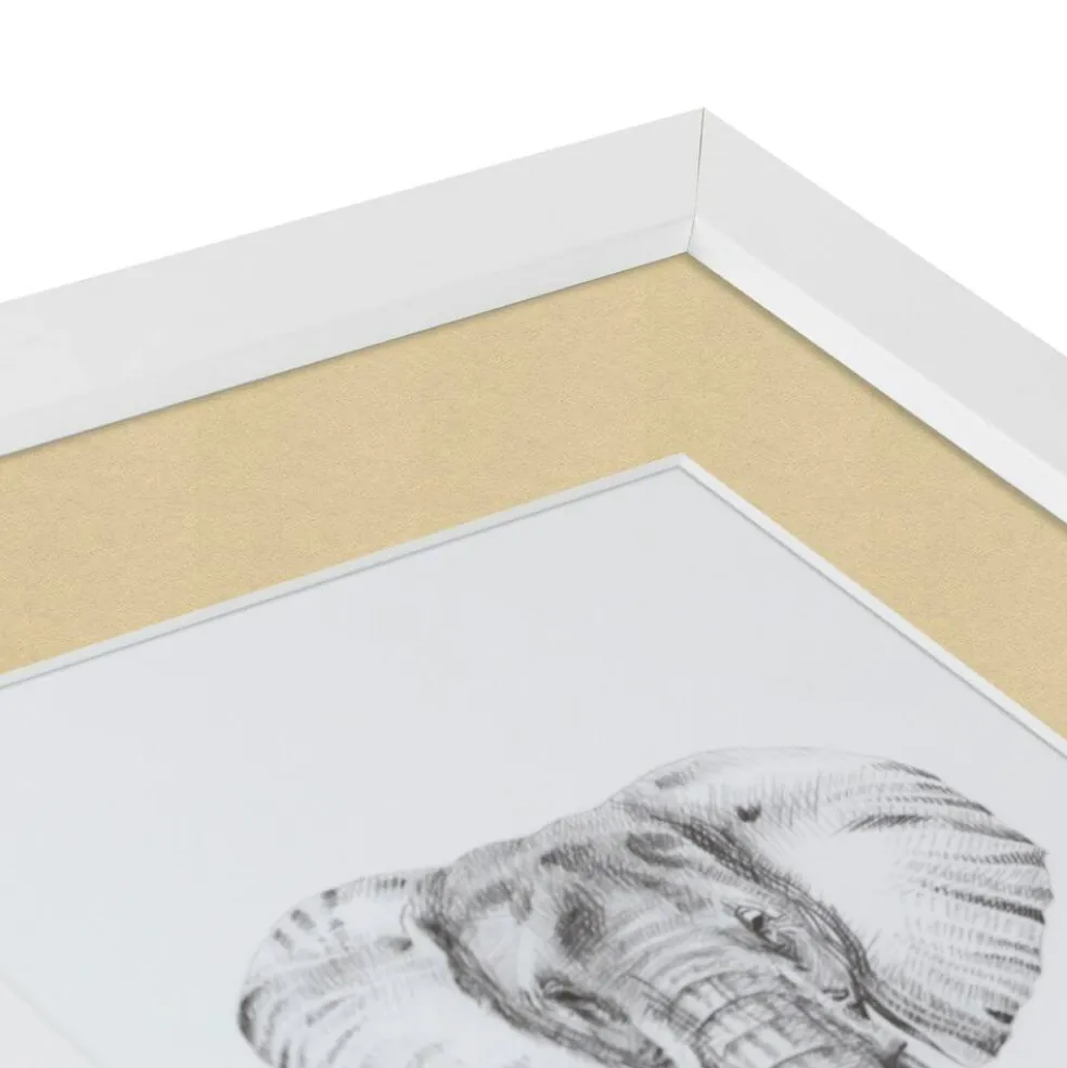 ArtToFrames Collage Photo Picture Frame with 4 - 5x7 inch Openings, Framed in White with Over 62 Mat Color Options and Plexi Glass (CSM-3966-179)