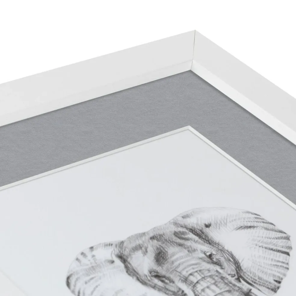 ArtToFrames Collage Photo Picture Frame with 4 - 5x7 inch Openings, Framed in White with Over 62 Mat Color Options and Plexi Glass (CSM-3966-179)