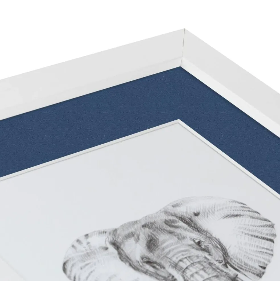 ArtToFrames Collage Photo Picture Frame with 4 - 5x7 inch Openings, Framed in White with Over 62 Mat Color Options and Plexi Glass (CSM-3966-179)