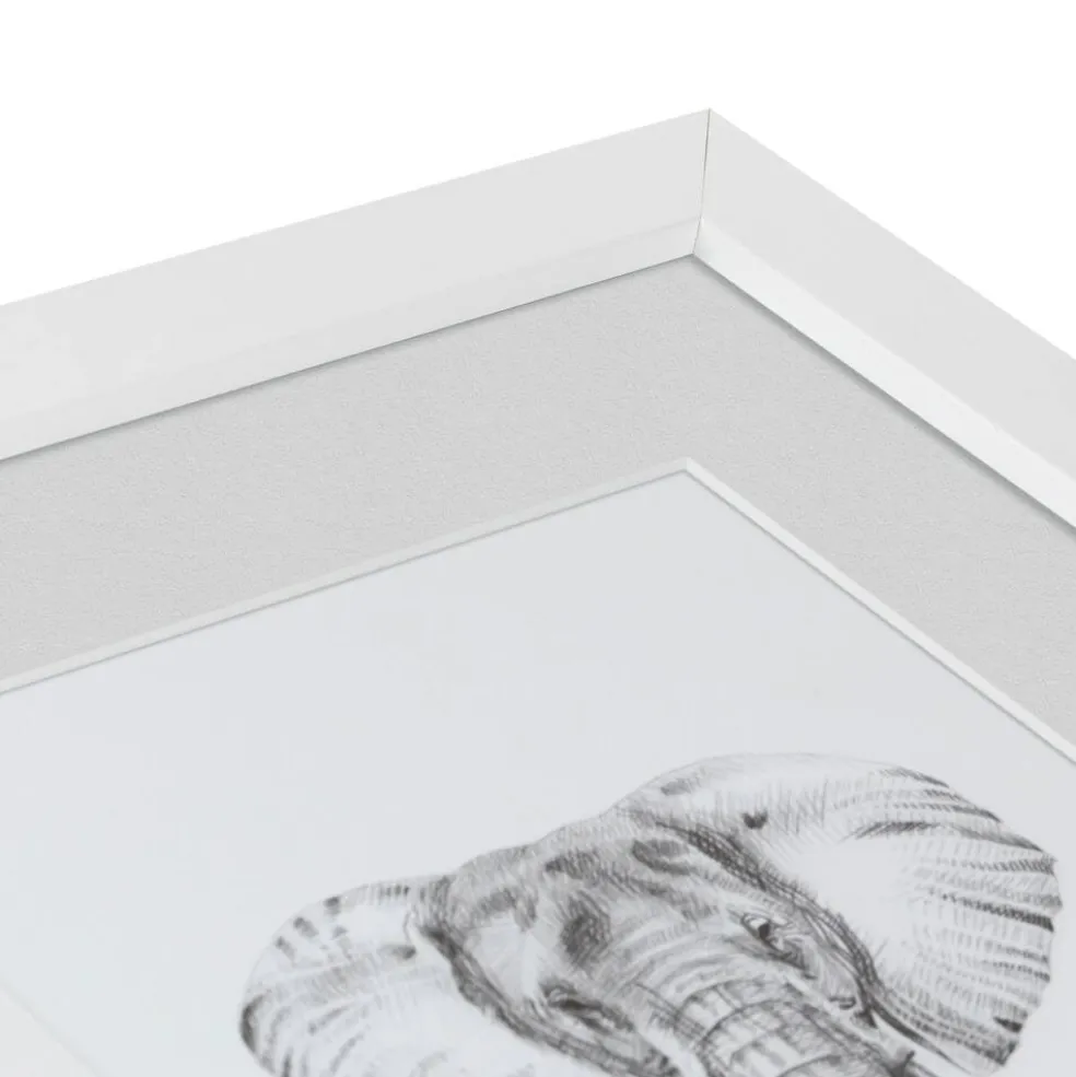 ArtToFrames Collage Photo Picture Frame with 4 - 5x7 inch Openings, Framed in White with Over 62 Mat Color Options and Plexi Glass (CSM-3966-179)