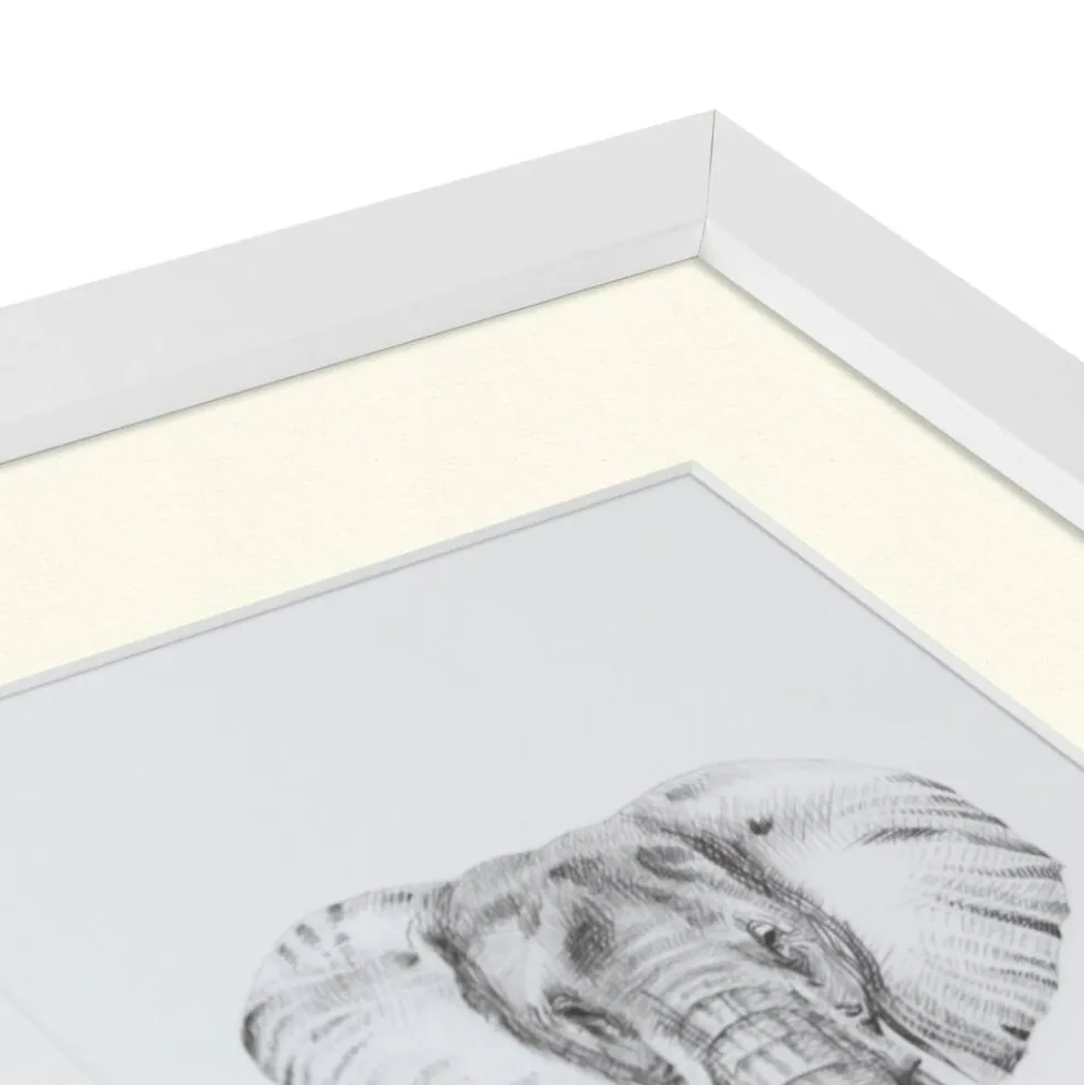 ArtToFrames Collage Photo Picture Frame with 4 - 5x7 inch Openings, Framed in White with Over 62 Mat Color Options and Plexi Glass (CSM-3966-179)