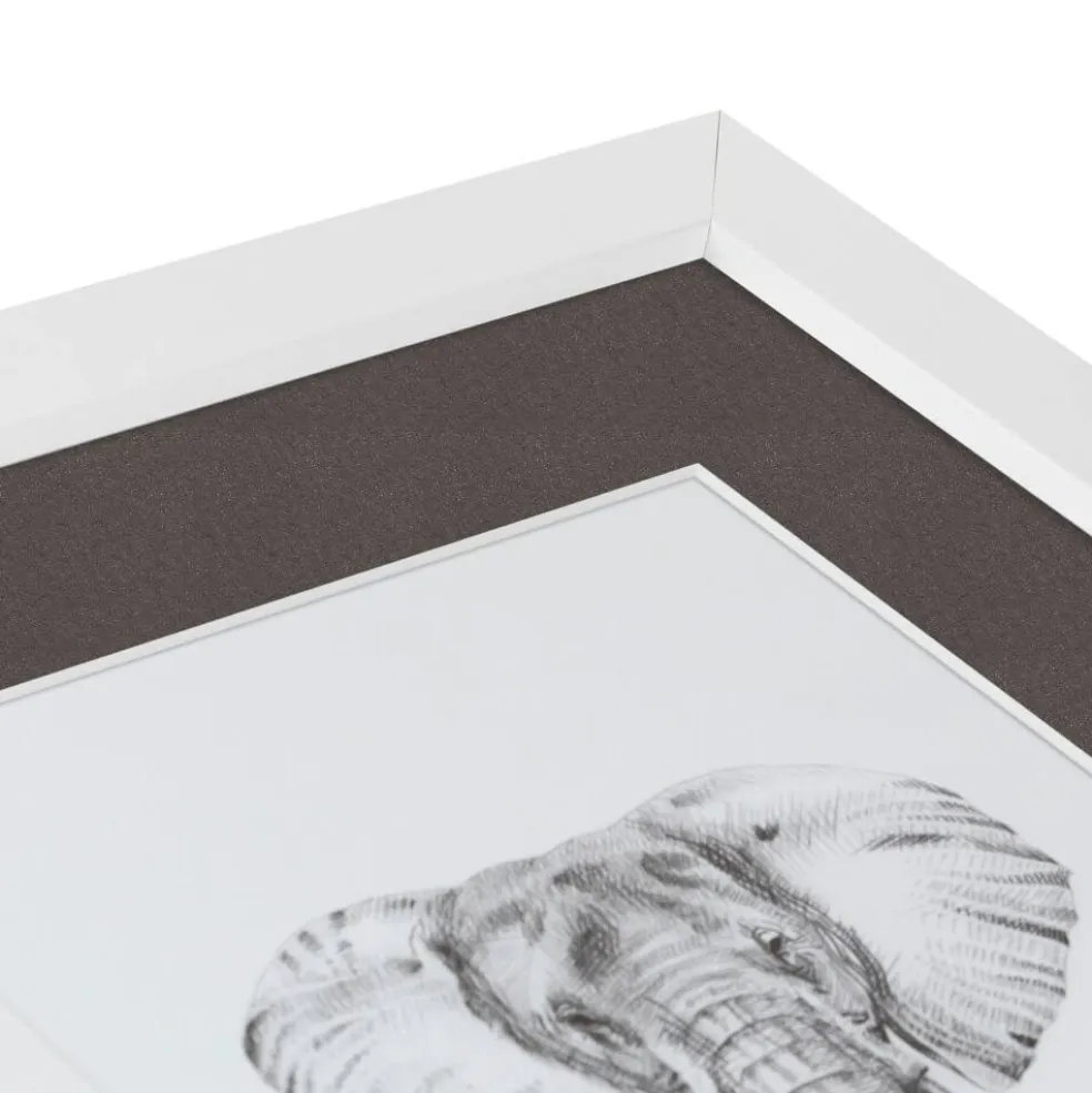 ArtToFrames Collage Photo Picture Frame with 4 - 5x7 inch Openings, Framed in White with Over 62 Mat Color Options and Plexi Glass (CSM-3966-179)