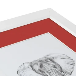 ArtToFrames Collage Photo Picture Frame with 4 - 5x7 inch Openings, Framed in White with Over 62 Mat Color Options and Plexi Glass (CSM-3966-179)