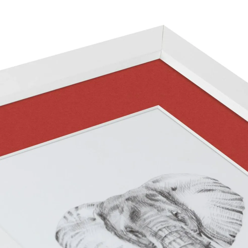 ArtToFrames Collage Photo Picture Frame with 4 - 5x7 inch Openings, Framed in White with Over 62 Mat Color Options and Plexi Glass (CSM-3966-179)