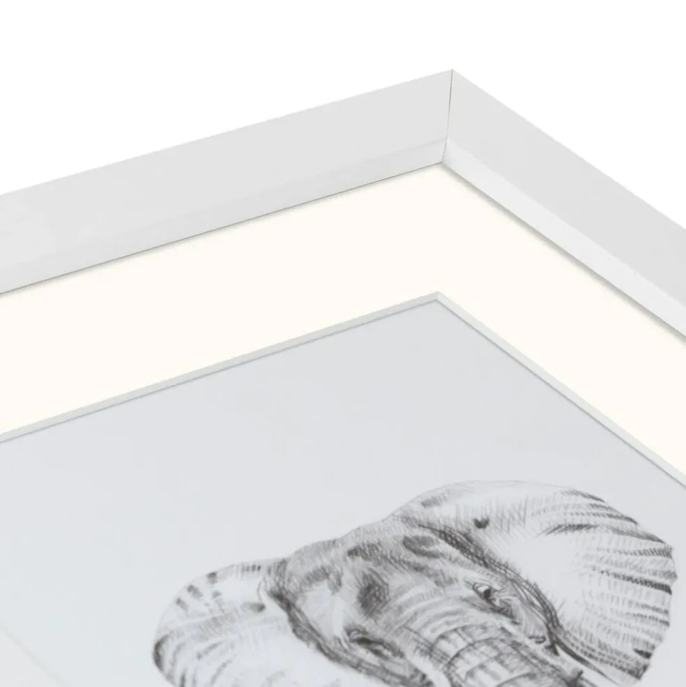 ArtToFrames Collage Photo Picture Frame with 4 - 5x7 inch Openings, Framed in White with Over 62 Mat Color Options and Plexi Glass (CSM-3966-179)