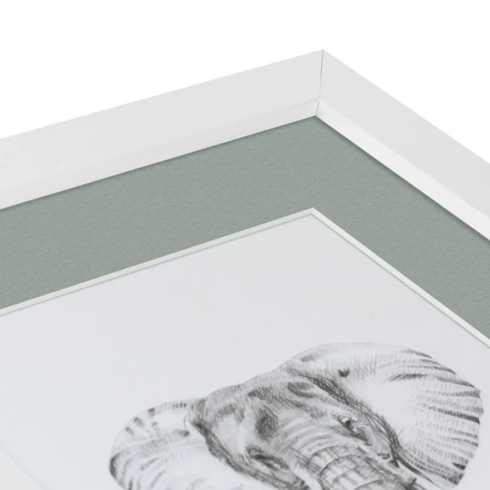 ArtToFrames Collage Photo Picture Frame with 4 - 5x7 inch Openings, Framed in White with Over 62 Mat Color Options and Plexi Glass (CSM-3966-179)