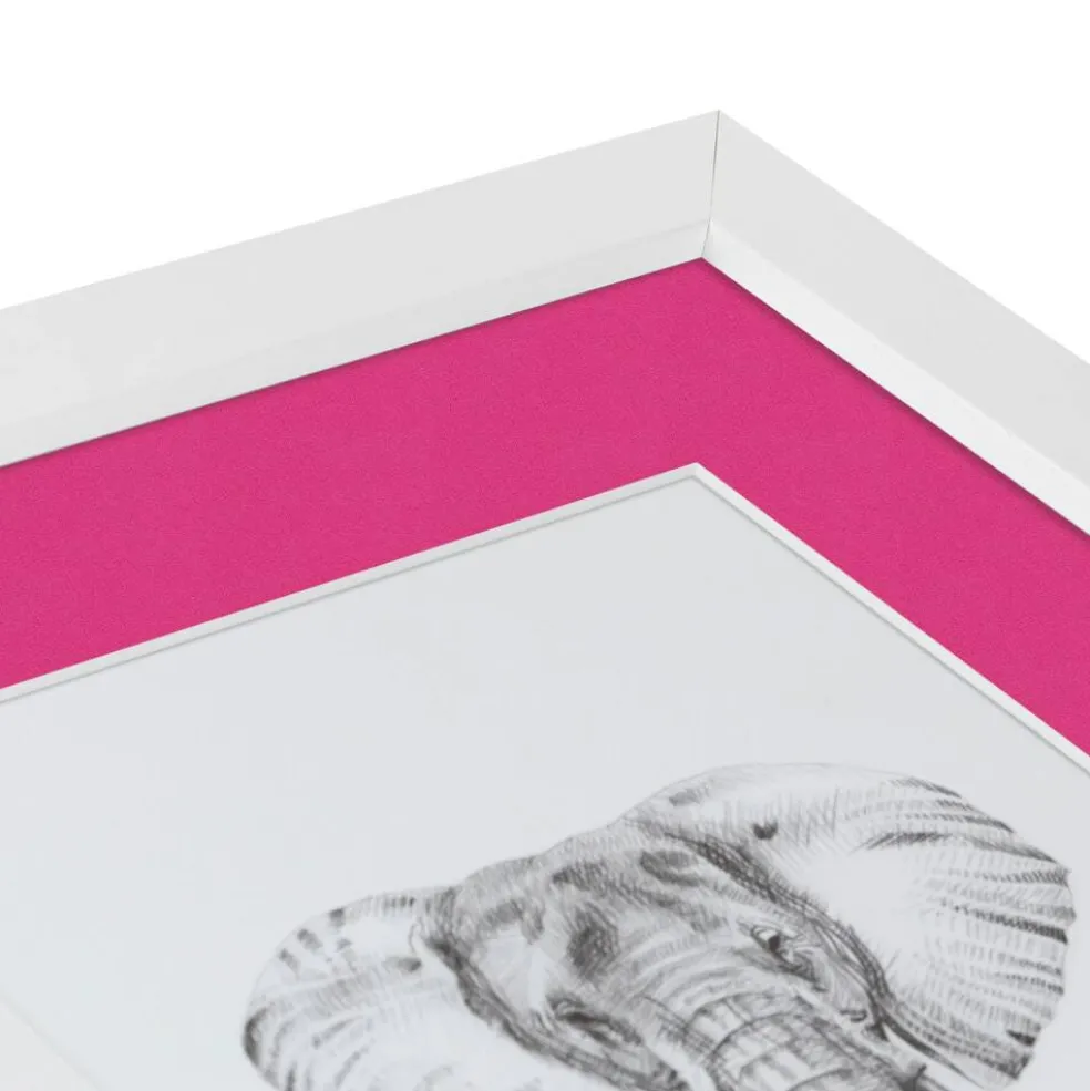 ArtToFrames Collage Photo Picture Frame with 4 - 5x7 inch Openings, Framed in White with Over 62 Mat Color Options and Plexi Glass (CSM-3966-179)