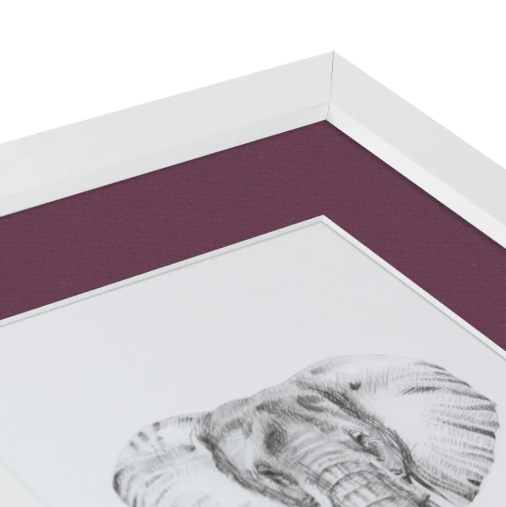 ArtToFrames Collage Photo Picture Frame with 4 - 5x7 inch Openings, Framed in White with Over 62 Mat Color Options and Plexi Glass (CSM-3966-179)