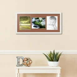 ArtToFrames Collage Photo Picture Frame with 3 - 3.5x5 inch Openings, Framed in Black with Over 62 Mat Color Options and Regular Glass (CSM-3926-29)