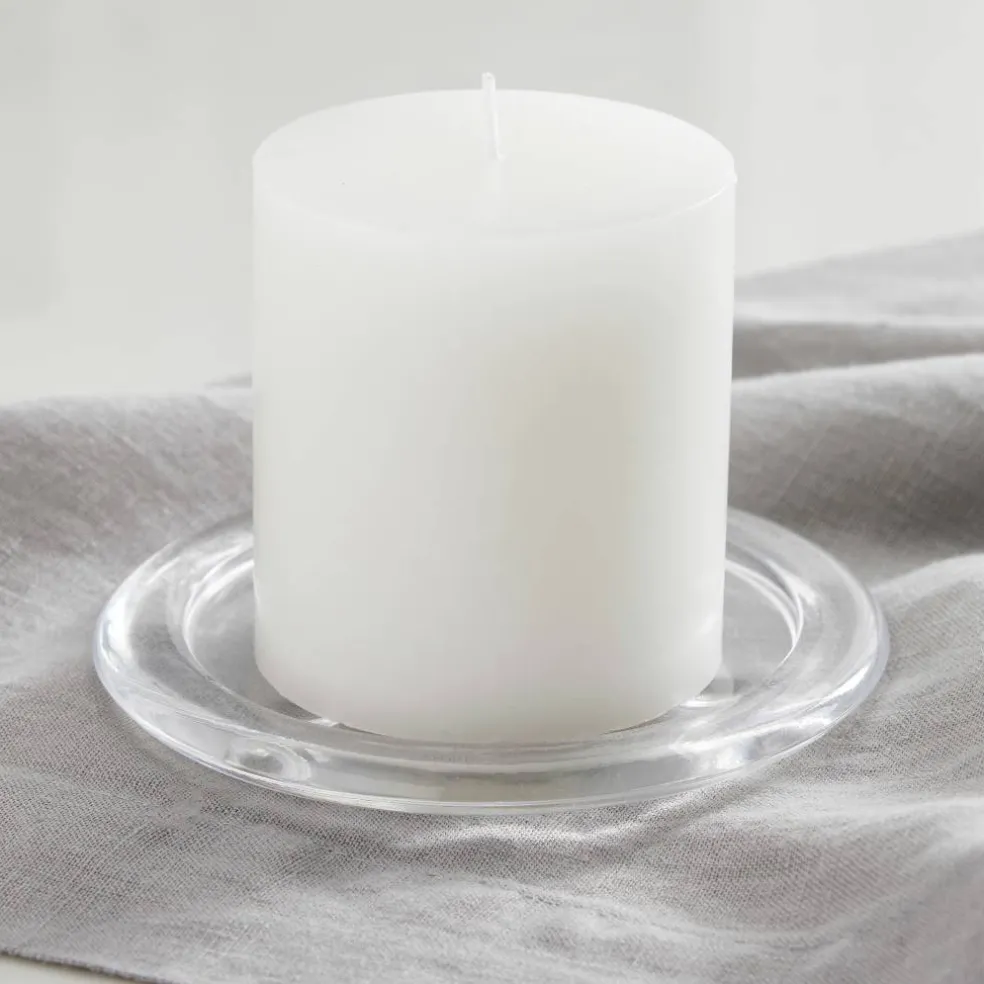 Ashland® Glass Candle Plate