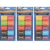 Ashley Productions Non-Magnetic Mini Chalk Loop Whiteboard Erasers, 3 Packs of 10