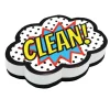 Ashley Productions Superhero Clean! Magnetic Whiteboard Eraser, 6ct.