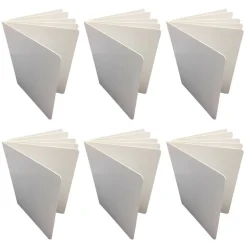 Ashley Productions 6" x 8" White Blank Chunky Hardcover Board Book, 6ct.