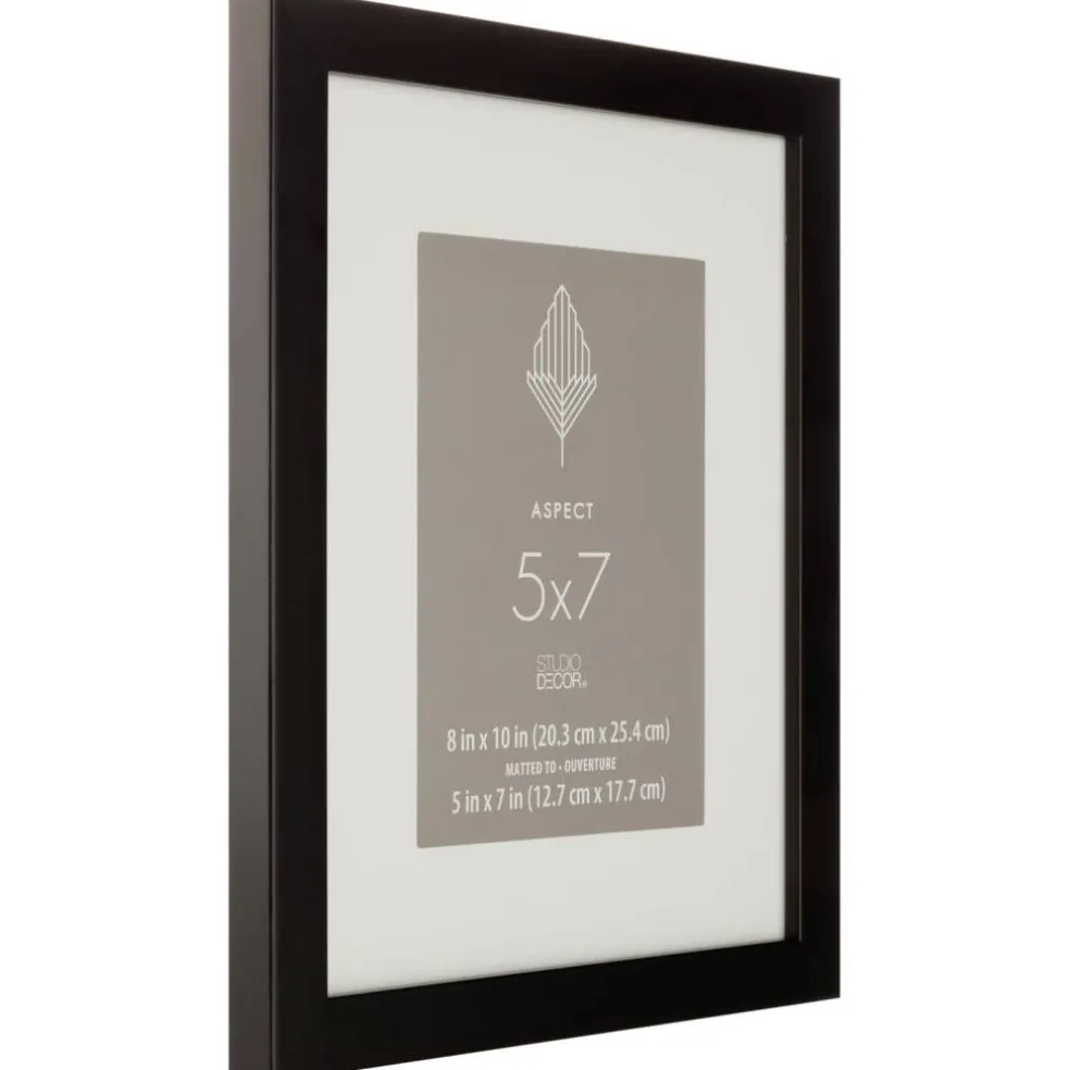 Aspect Black Frame with Mat by Studio Décor®
