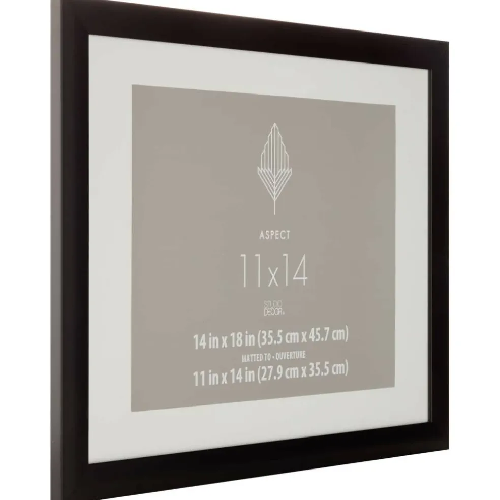 Aspect Black Frame with Mat by Studio Décor®