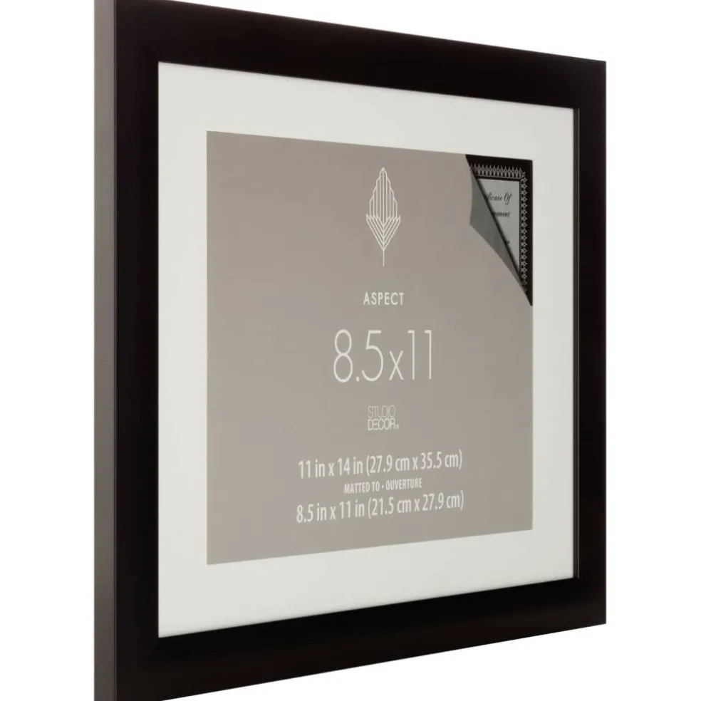 Aspect Black Frame with Mat by Studio Décor®