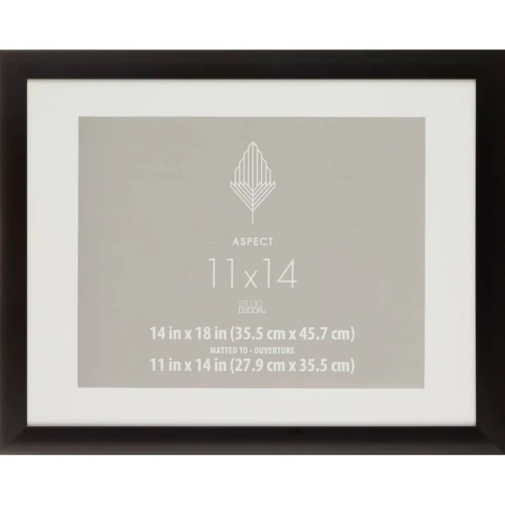 Aspect Black Frame with Mat by Studio Décor®