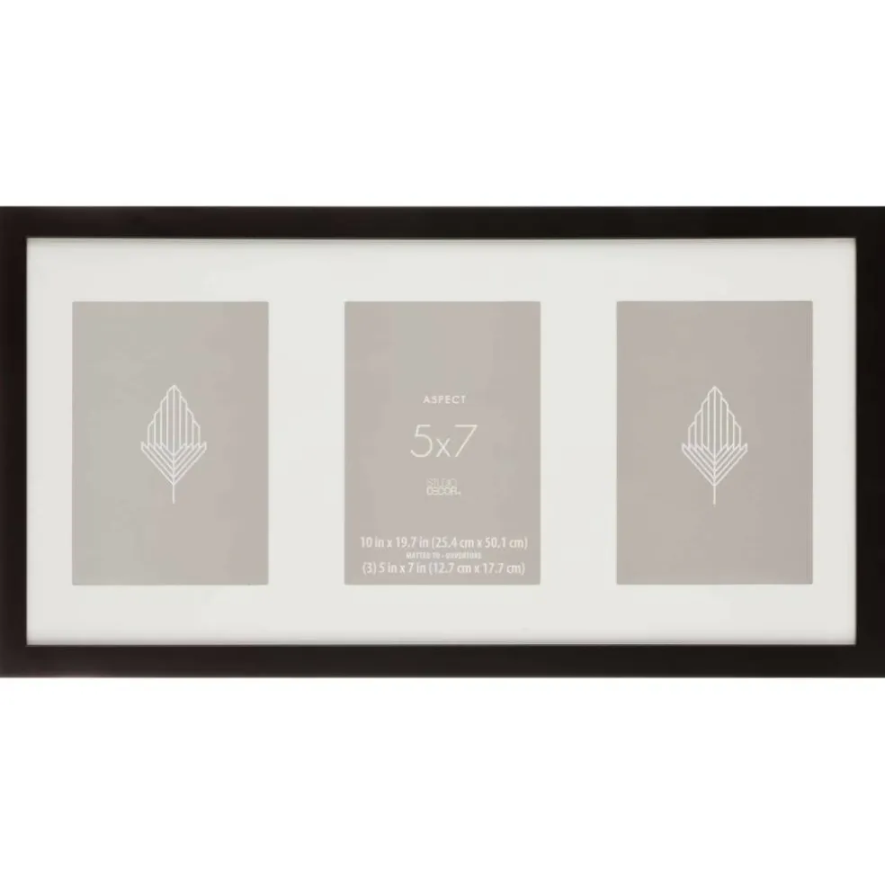 Aspect 3 Opening 5" x 7" Black Collage Frame by Studio Décor®