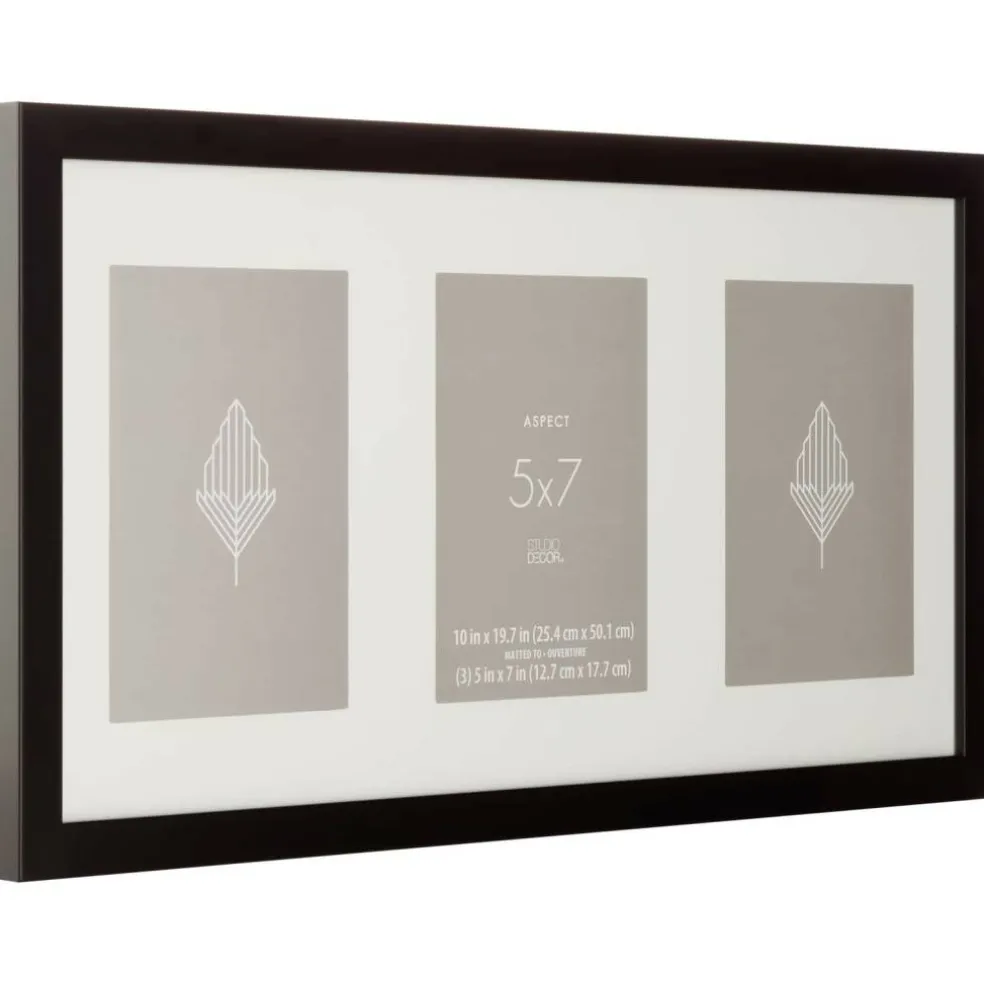 Aspect 3 Opening 5" x 7" Black Collage Frame by Studio Décor®