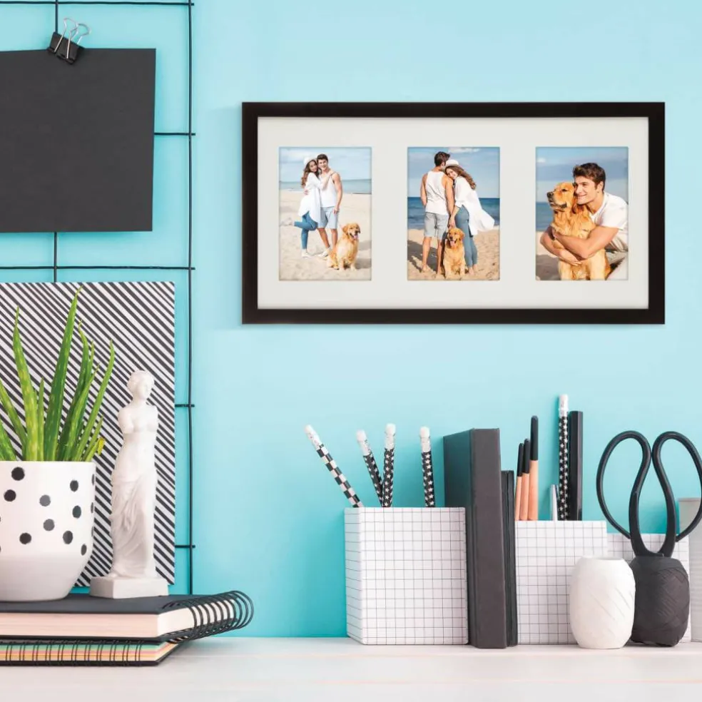 Aspect 3 Opening 5" x 7" Black Collage Frame by Studio Décor®