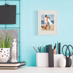 Aspect White Narrow Frame With Mat by Studio Décor®