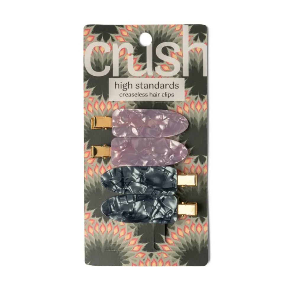 Assorted Crush™ High Standards Creaseless Hair Clips, 4pc.