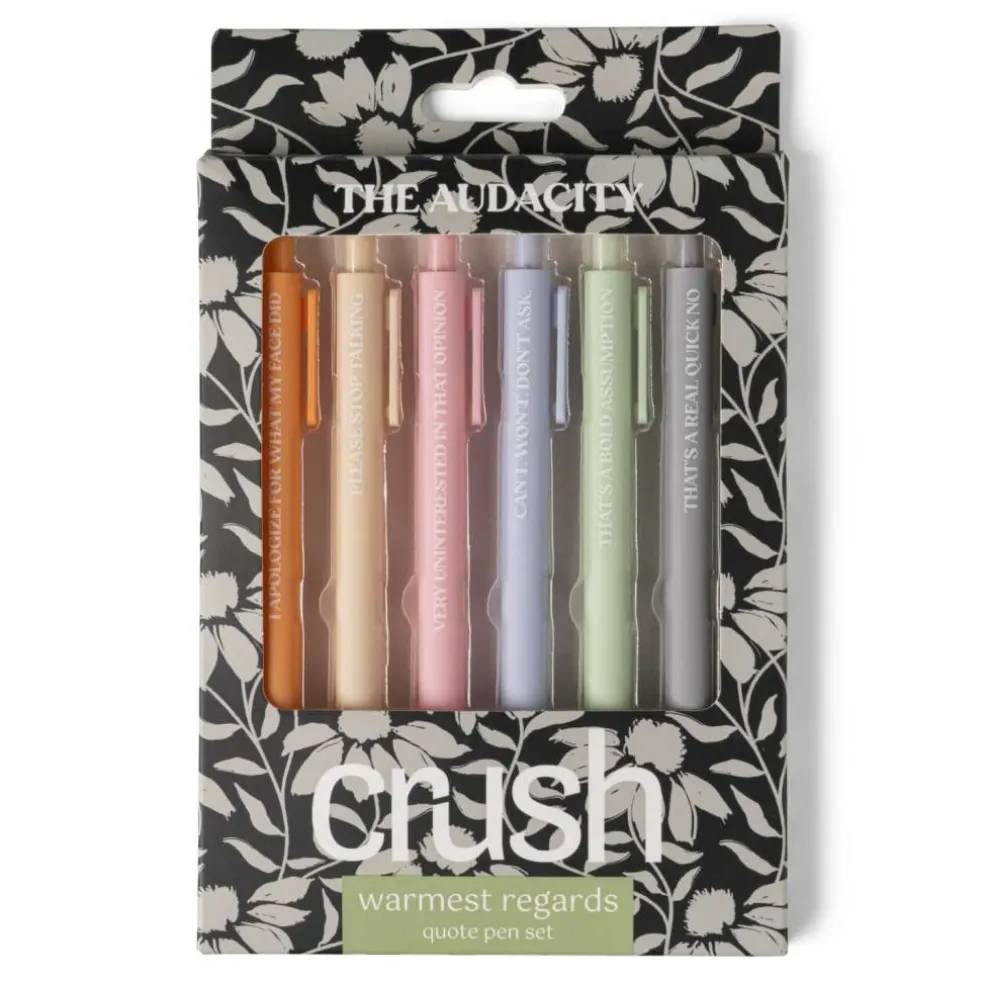 Assorted Crush™ Warmest Regards Quote Pen Set, 6pc.