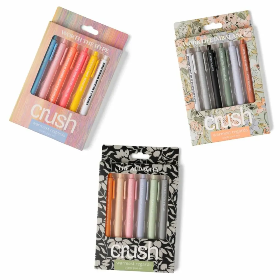 Assorted Crush™ Warmest Regards Quote Pen Set, 6pc.