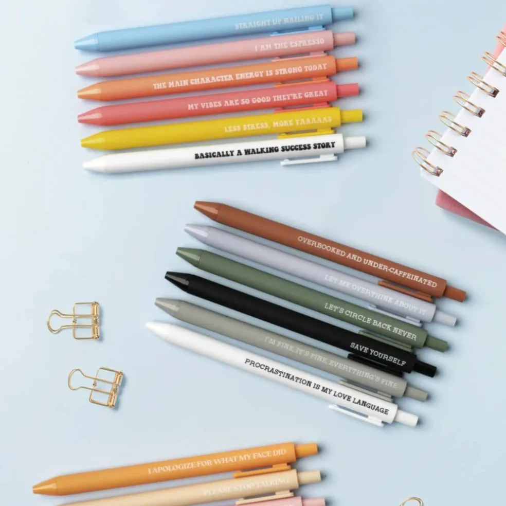Assorted Crush™ Warmest Regards Quote Pen Set, 6pc.