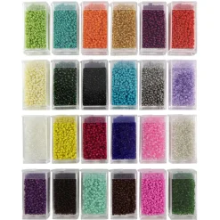 Assorted Glass Seed Beads by Bead Landing®