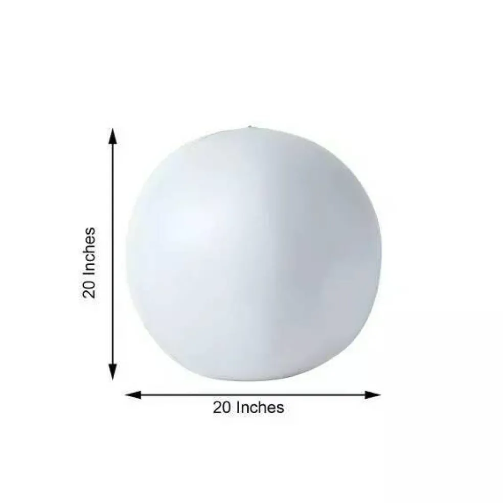 20" Assorted LED Ball Orb Inflatable Floating Pool Light Home Decorations