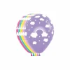 Assorted 11" Magical Rainbow Latex Balloon, 1pc.