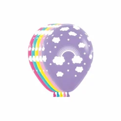Assorted 11" Magical Rainbow Latex Balloon, 1pc.
