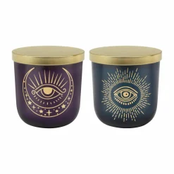 Assorted 10oz. Evil Eye Scented Glass Jar Candle with Lid, 1pc. by Ashland®