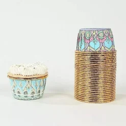 50 Assorted Paper Foil Cupcake Liners Wedding Party Events Decorations Supplies