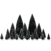 Assorted Pine Trees - 21 Piece Set