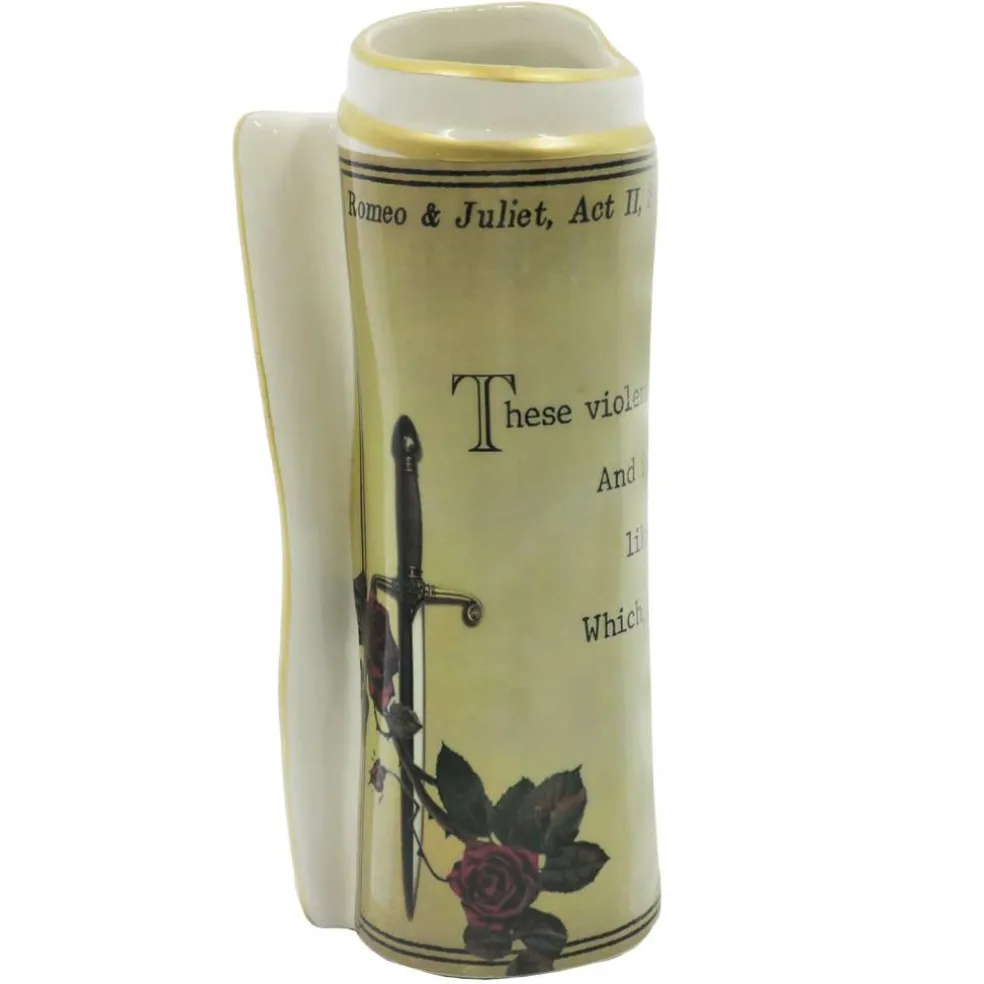 Assorted 7" Romeo & Juliet Ceramic Scroll Vase, 1pc. by Ashland®