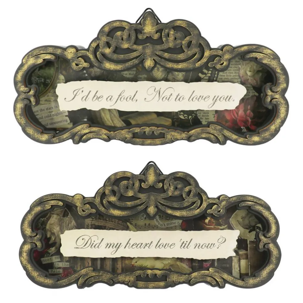Assorted 12" Romeo & Juliet Quote Tabletop Sign in Ornate Frame, 1pc. by Ashland®