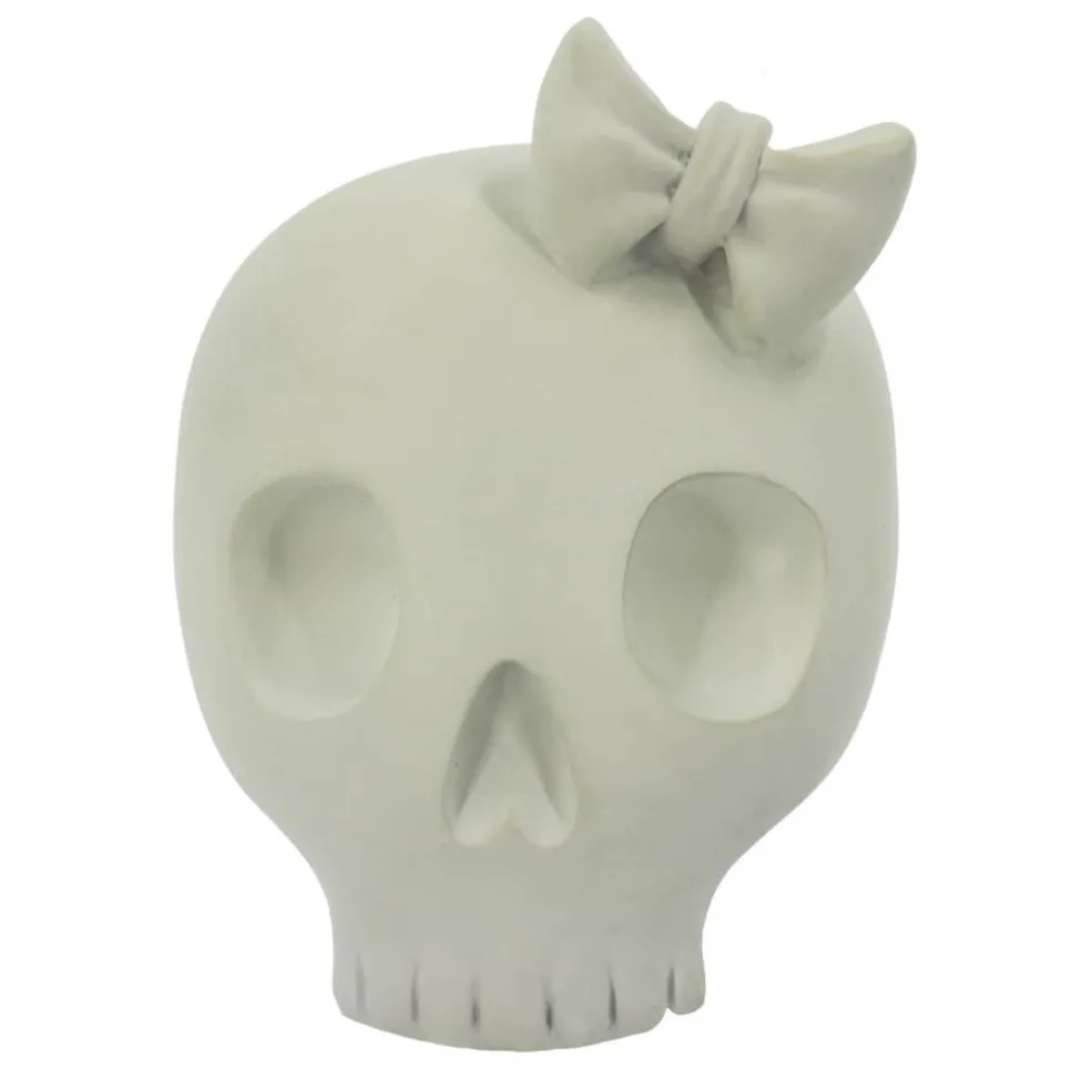 Assorted 6.5" Skull with Bow Tabletop Décor by Ashland®, 1pc.