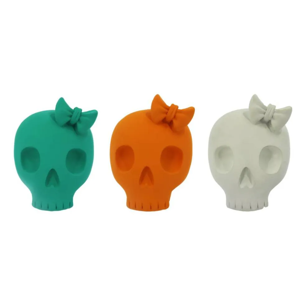 Assorted 6.5" Skull with Bow Tabletop Décor by Ashland®, 1pc.