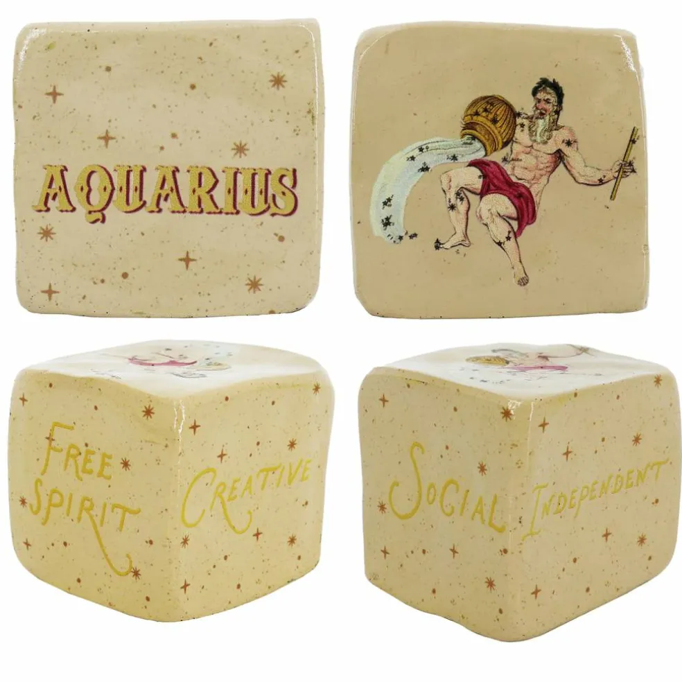 Assorted 3" Zodiac Block Tabletop Décor by Ashland®, 1pc.