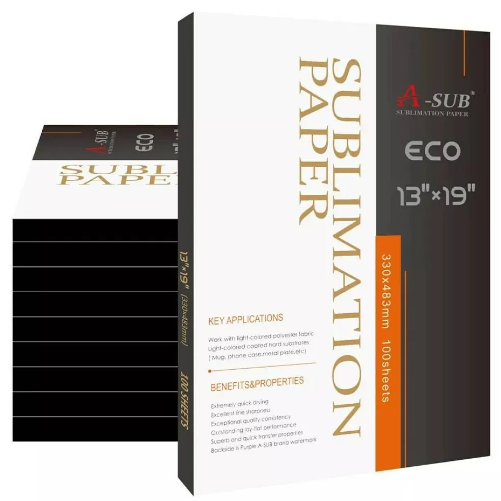 A-SUB Eco 125g Sublimation Paper in Multiple Sizes