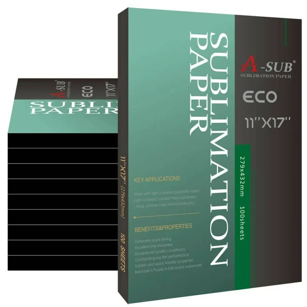 A-SUB Eco 125g Sublimation Paper in Multiple Sizes