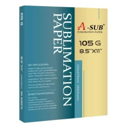 A-SUB 105g Sublimation Paper 150-1500 Sheets in Multiple Sizes
