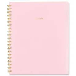 AT-A-GLANCE 13-Month: Jan 2026 to Jan 2027 11 in. x 9.38 in. Harmony Weekly/Monthly Poly Planner - Pink Cover