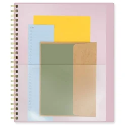 AT-A-GLANCE 13-Month: Jan 2026 to Jan 2027 8.81 in. x 7.88 in. Harmony Weekly/Monthly Poly Planner - Pink Cover