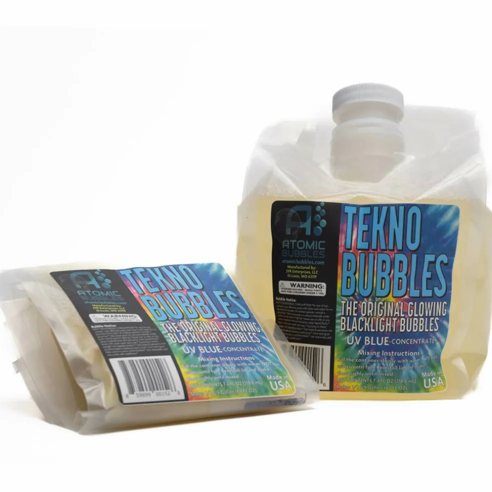 Atomic Bubbles 64oz. Blue Tekno Bubbles Smart Pouch Refill