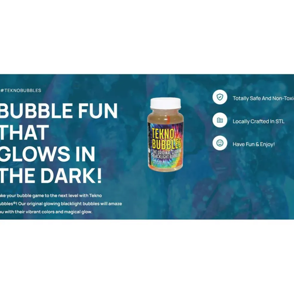 Atomic Bubbles 64oz. Blue Tekno Bubbles Smart Pouch Refill