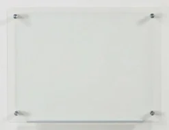 Audio-Visual Direct Clear Glass Dry-Erase Board Set - Includes Hardware & Marker Tray
