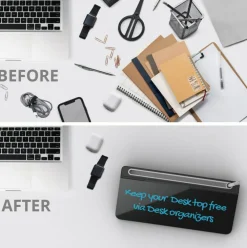 Audio-Visual Direct - Glass Desktop Computer Keyboard Whiteboard Notepad Set